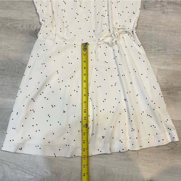 Oak + Fort Polka Dot Rayon Wrap Dress Size M - Picture 14 of 16